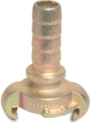 Quick coupler with safety edge steel 10 bar hose tail