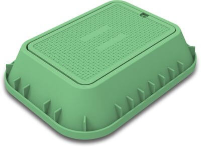 Profec Valve box extension rectangular HDPE green type VB-1220-EXT