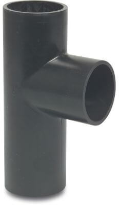 T-piece 88° PE80 4 bar welding spigot black
