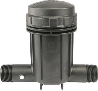 Rain Bird Pressure regulating filter combination glass-filled nylon 10bar male thread black IPRB100 basket filter