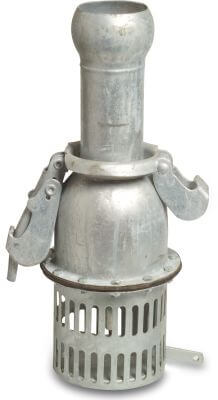 Foot valve steel male part Bauer type B