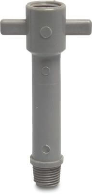 VDL Adaptor riser plastic female thread x male thread black