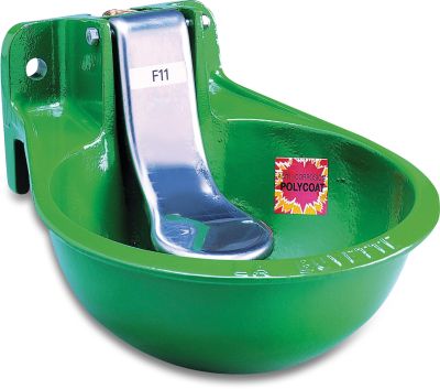 La Buvette Drinking bowl with stainless steel horizontal paddle cast iron F11 