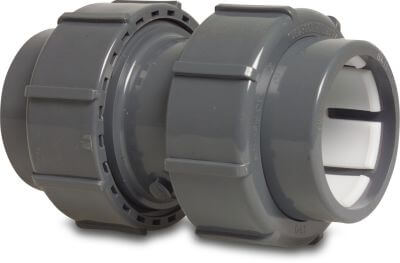 Socket PVC-U 4bar compression grey