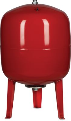 Profec Membrane pressure tank steel 10bar male thread red vertical