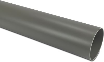 Drainage pipe PVC plain black