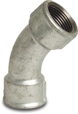 Profec Nr. 41 Bend 45° cast iron DVGW 25 bar female thread