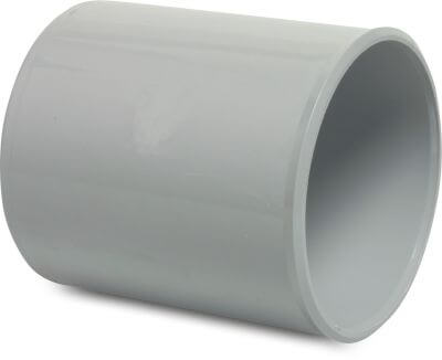Drainage socket PVC-U glue socket grey