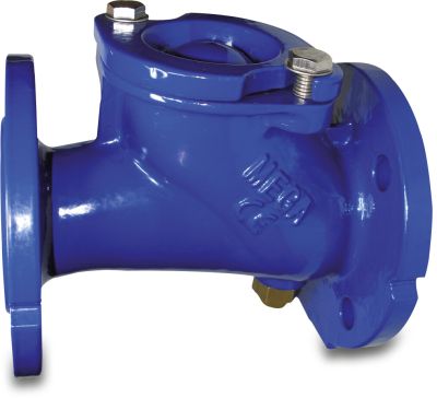 Profec Non return valve ductile iron (GGG40) 10bar DIN flange blue