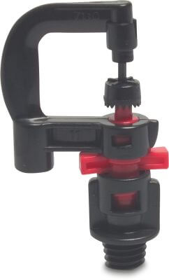 NaanDan Micro sprinkler plastic male thread Hadar 7110, extra range spray insert