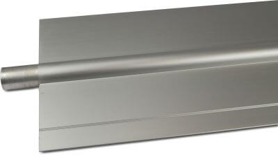 Twin pipe aluminium plain