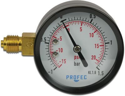 Profec Pressure gauge male thread type dry