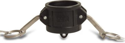 Quick coupler cap PP female part Camlock black Camlock DC