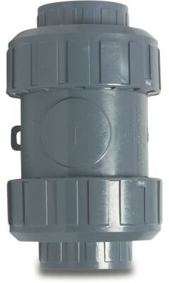 Praher Air release- vacuum valve PVC-U 10 bar glue socket grey type S4