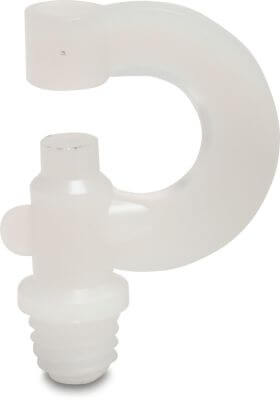 VDL Blanking plug nylon male thread white