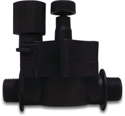 Rain Solenoid valve fibreglass reinforced nylon male thread black RN155 Plus