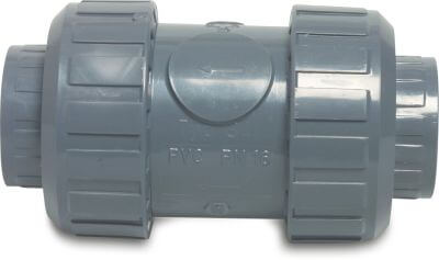 Praher Non return valve PVC-U 10bar female thread grey S4