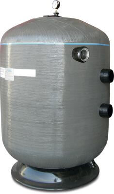 Waterco Commercial sand filter fibreglass 2,5 bar flange grey