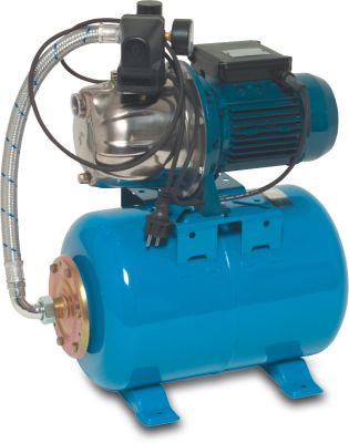 Foras Pressure set stainless steel 304 8bar female thread blue