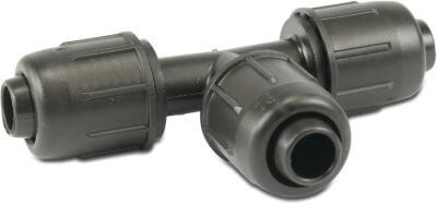 T-piece 90° PP 4bar lock black