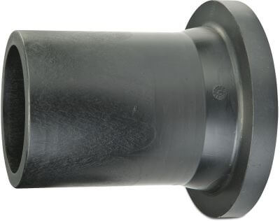 VDL Stub flange PE100 DVGW/KIWA spigot black