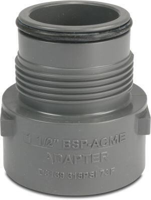 Rain Bird Adaptor plastic female thread x male ACME thread grey ADPT 150