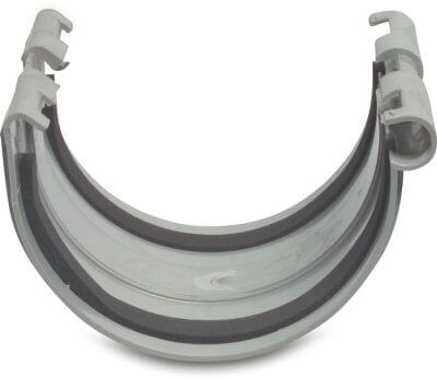 Gutter connection piece PVC-U ring seal grey
