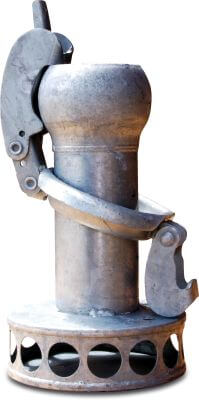 Strainer steel male part Bauer