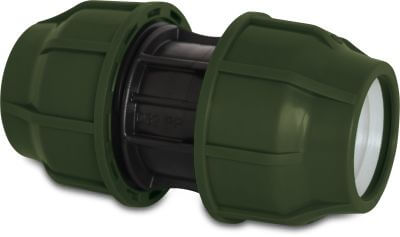 Coupler PP 10bar compression black/green