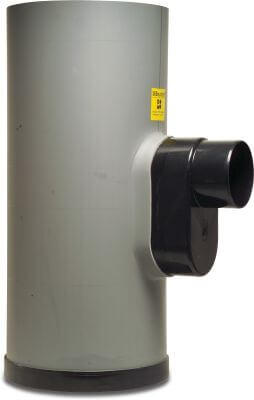 Road drain base PVC-U spigot grey