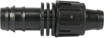 Adaptor PP 6 bar barbed x tape black