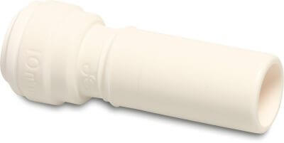 Speedfit Adaptor socket POM DVGW/KIWA/WRAS 10bar push-in x spigot white