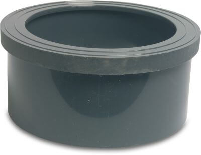 Stub flange PVC-U 10 bar glue socket grey