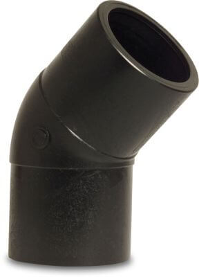 Profec Elbow 45° PE100 DVGW spigot black