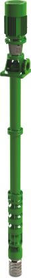 Rovatti Deep well pump cast iron flange green