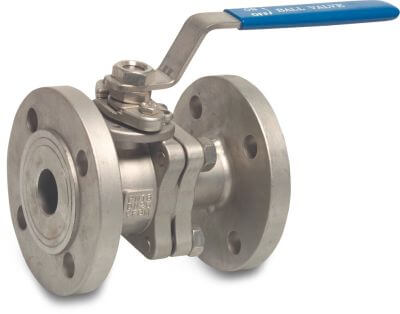 Profec 2-piece ball valve stainless steel 316 16 bar DIN flange type 2019