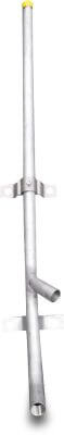 Drinker bracket 30° stainless steel 304 male thread x female thread x female thread with single outlet