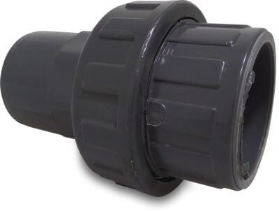 Profec Union coupler PVC-U 10 bar glue socket x spigot grey