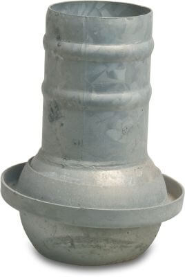 Quick coupler adaptor steel male part Italian x hose tail Italian