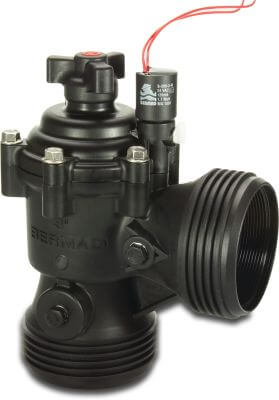 Angle solenoid valve fibreglass reinforced nylon 10 bar female thread