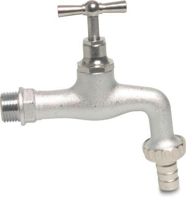 Bib tap brass male thread x hose tail type 355S