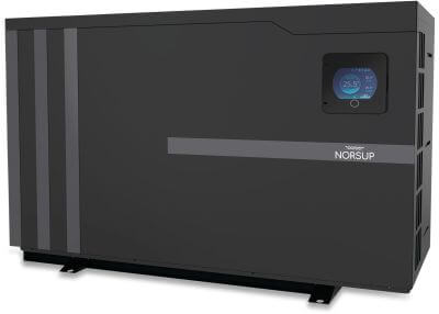 Norsup Heat pump Inverter aluminium black horizontal SG Silent-Pro