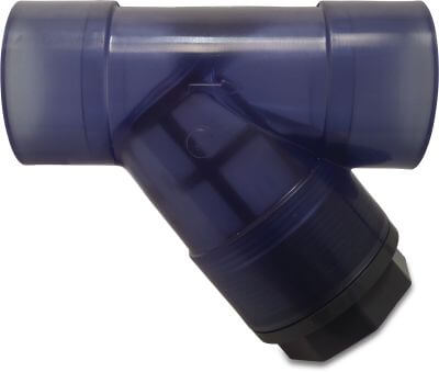 Check valve PVC-U glue socket transparent