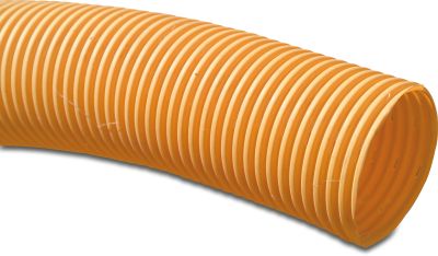 Drainage pipe PVC-U KIWA/KOMO click socket x plain yellow type perforated