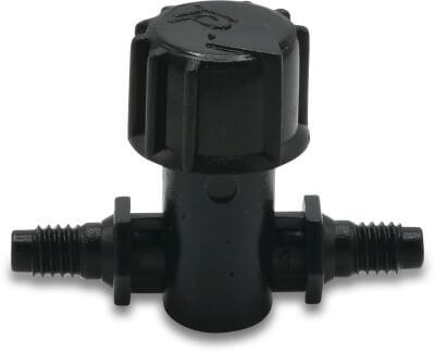 Tavlit Mini plug valve PP 8 bar hose tail