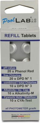 Tablet refill pack for PoolLab 2,0 photometer 
