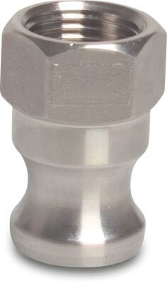 Quick coupler stainless steel 316 male part Camlock x female thread Camlock A