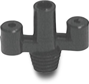NaanDan Butterfly plastic male thread x taper M black