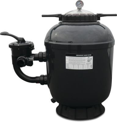 Flotide Sand filter polyester gelcoated 2,5bar metric/imperial glue socket green