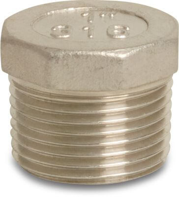 Profec Nr. 290 Hexagon plug stainless steel 316 16 bar male thread